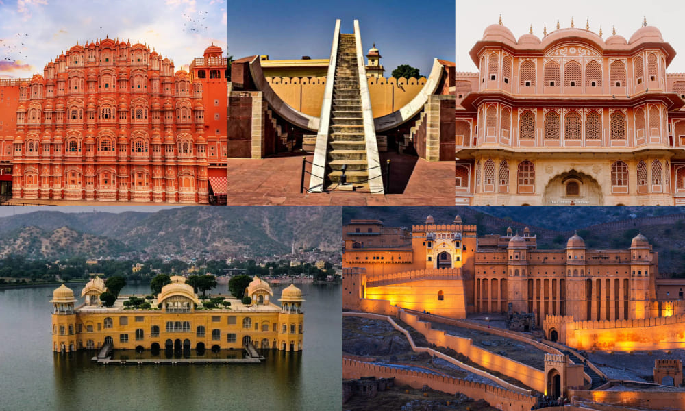 Jaipur:- Hawa Mahal, Jantar Mantar, City palace, Water palace, Amer palace Jaipur:- Hawa Mahal, Jantar Mantar, City palace, Water palace, Amer palace