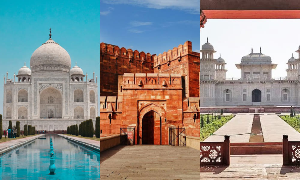 Agra:- Taj Mahal, Agra Fort, Itimad-ud-Daulah Agra:- Taj Mahal, Agra Fort, Itimad-ud-Daulah